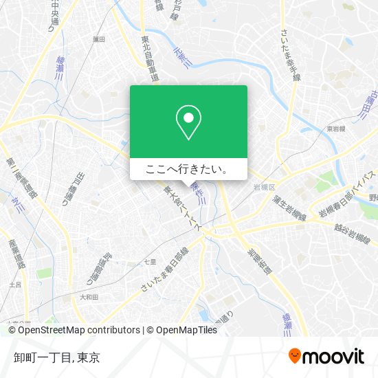 卸町一丁目地図