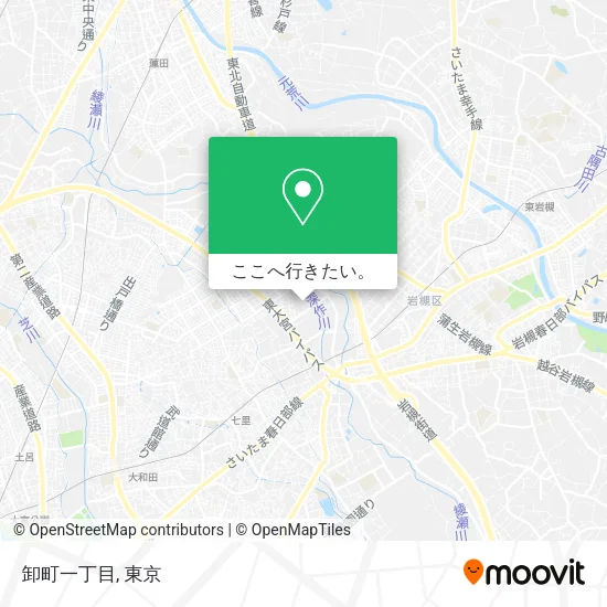 卸町一丁目地図