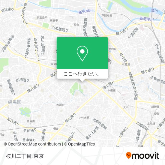 桜川二丁目地図