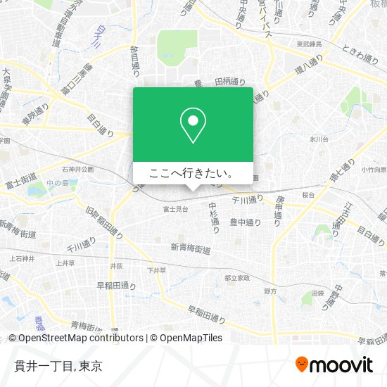 貫井一丁目地図