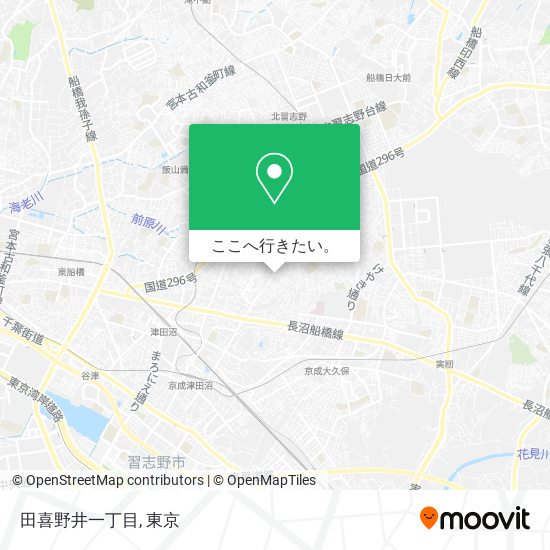 田喜野井一丁目地図