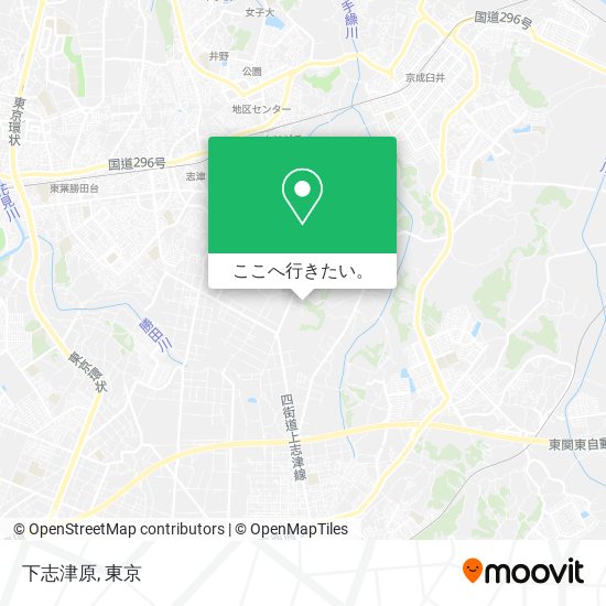 下志津原地図