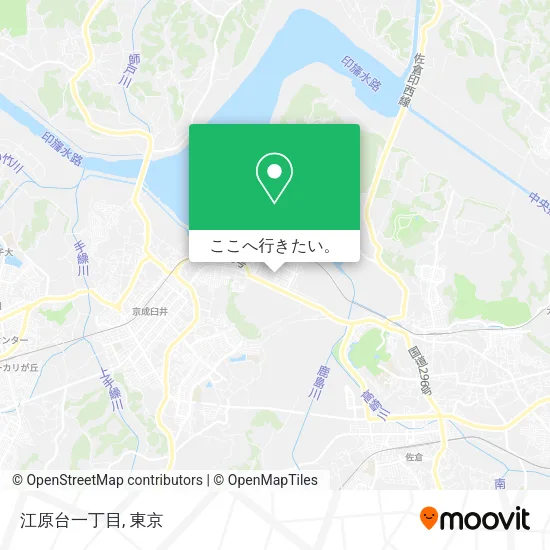 江原台一丁目地図