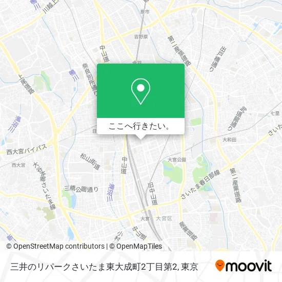 三井のリパークさいたま東大成町2丁目第2地図
