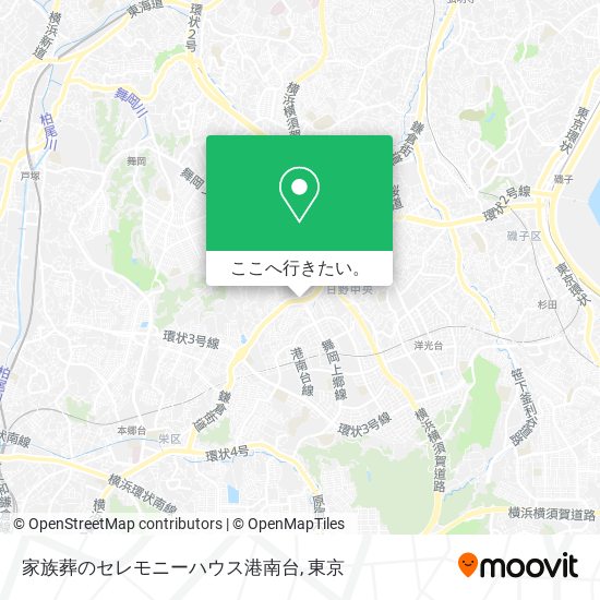 家族葬のセレモニーハウス港南台地図