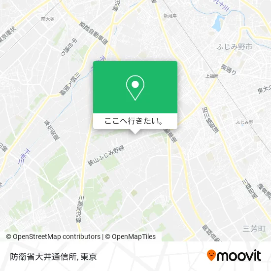 防衛省大井通信所地図