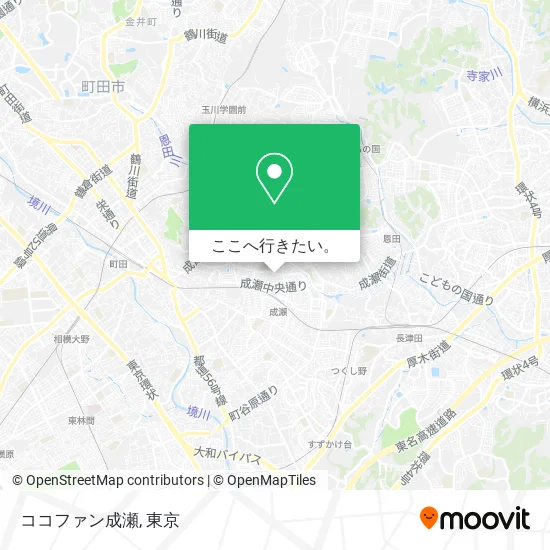 ココファン成瀬地図