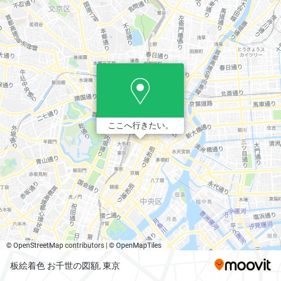 板絵着色 お千世の図額地図