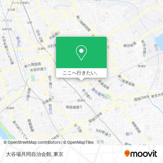 大谷場共同自治会館地図