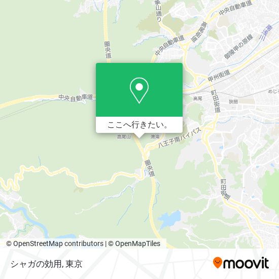 シャガの効用地図