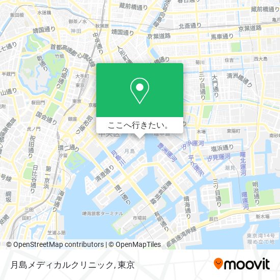 月島メディカルクリニック地図