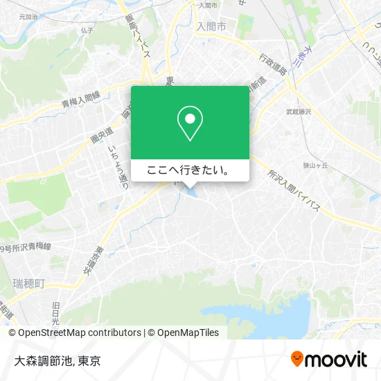 大森調節池地図