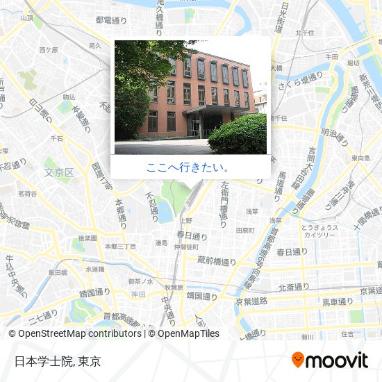 日本学士院地図