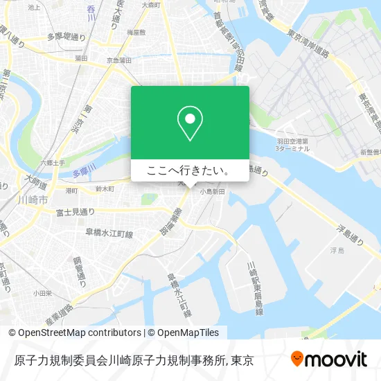 原子力規制委員会川崎原子力規制事務所地図