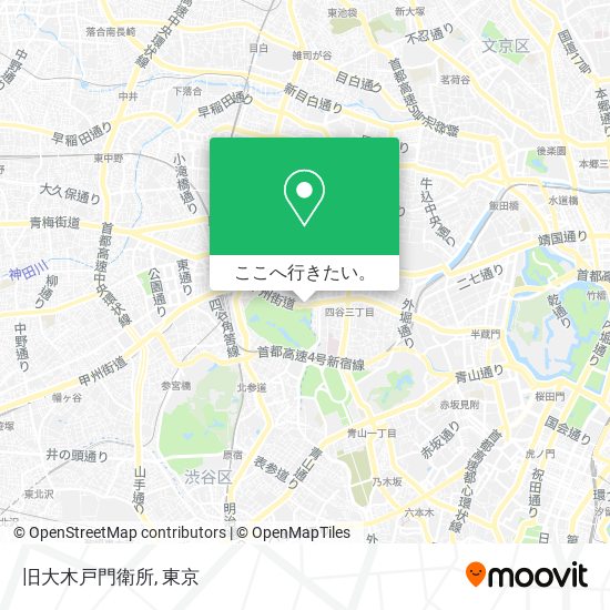 旧大木戸門衛所地図