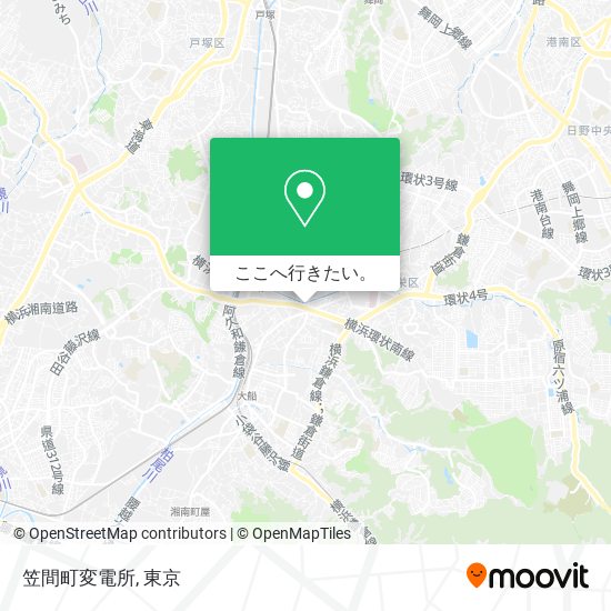 笠間町変電所地図