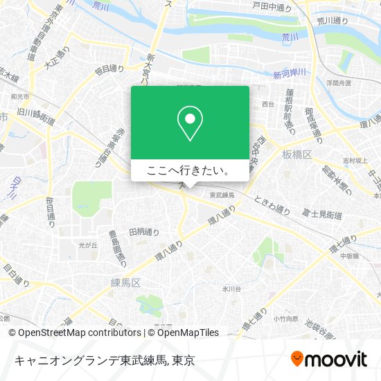 キャニオングランデ東武練馬地図