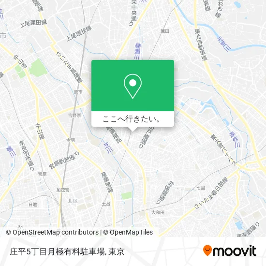庄平5丁目月極有料駐車場地図