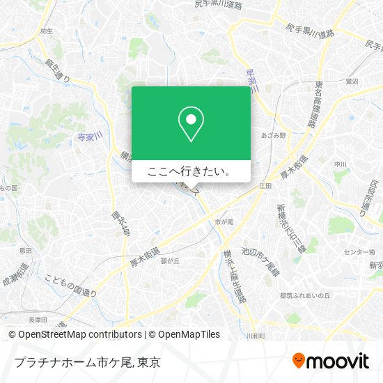 プラチナホーム市ケ尾地図