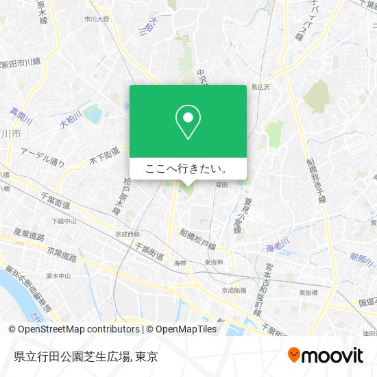 県立行田公園芝生広場地図