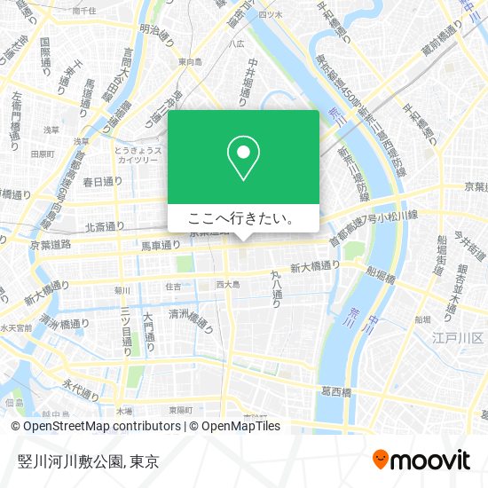 竪川河川敷公園地図