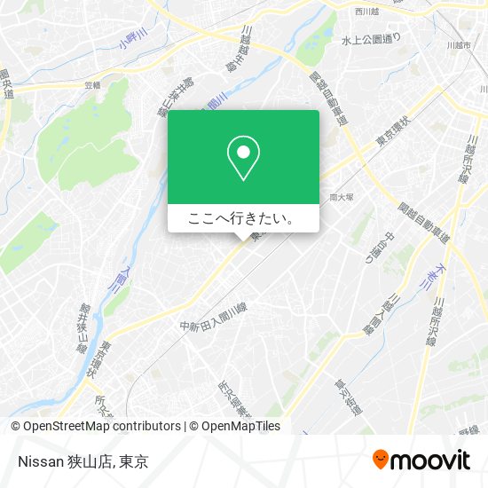 Nissan 狭山店地図