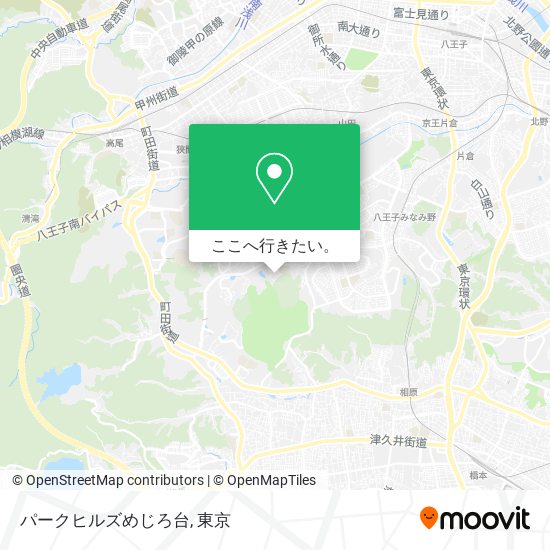 パークヒルズめじろ台地図