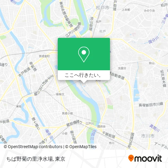 ちば野菊の里浄水場地図