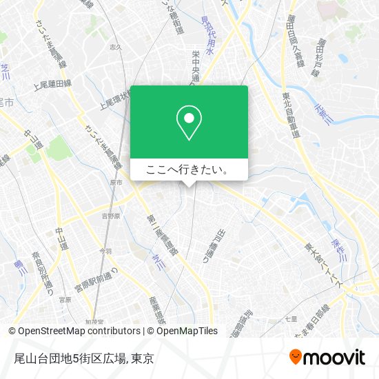 尾山台団地5街区広場地図