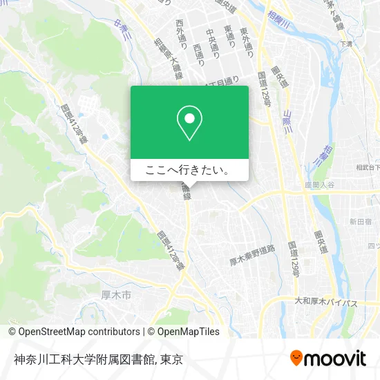 神奈川工科大学附属図書館地図