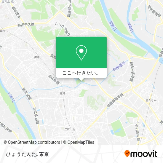 ひょうたん池地図