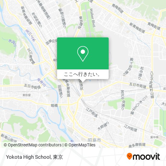 Yokota High School地図