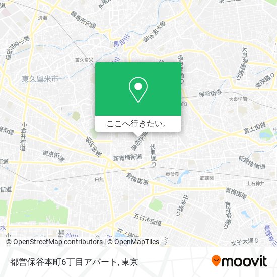 都営保谷本町6丁目アパート地図