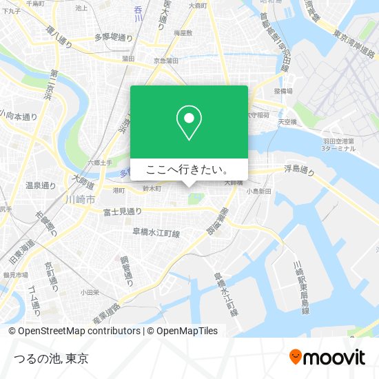 つるの池地図