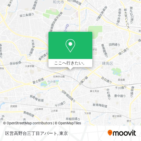 区営高野台三丁目アパート地図