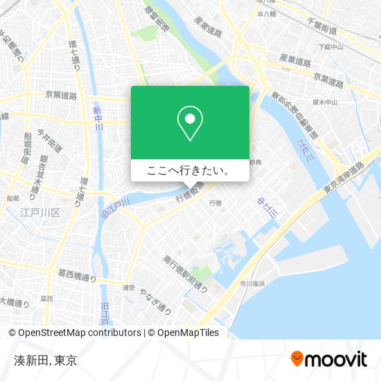 湊新田地図