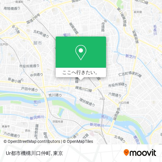 Ur都市機構川口仲町地図