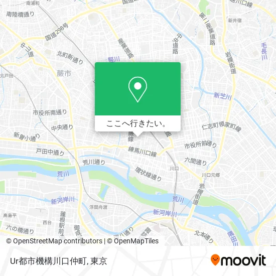 Ur都市機構川口仲町地図