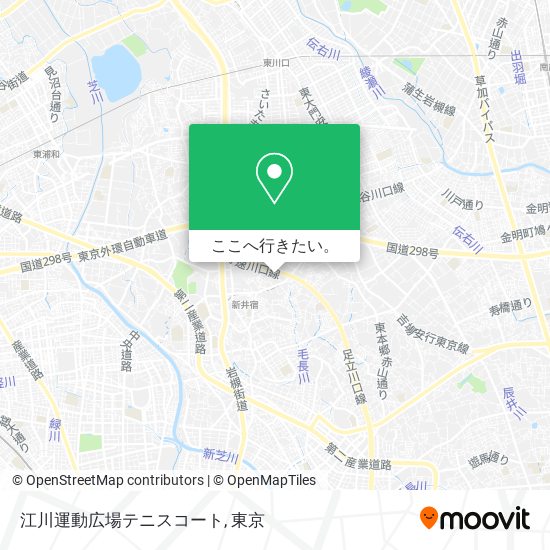 江川運動広場テニスコート地図