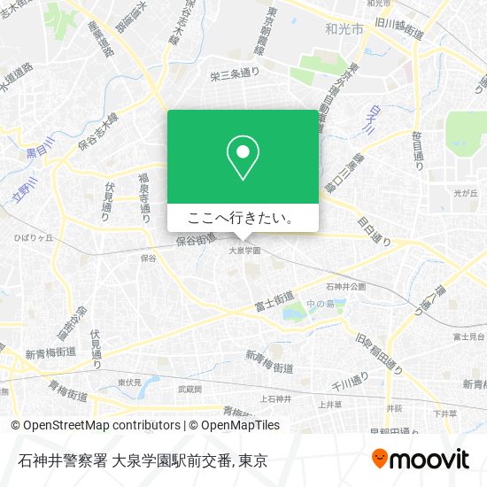 石神井警察署 大泉学園駅前交番地図