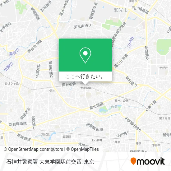 石神井警察署 大泉学園駅前交番地図