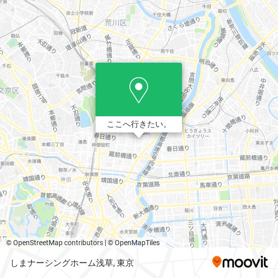 しまナーシングホーム浅草地図