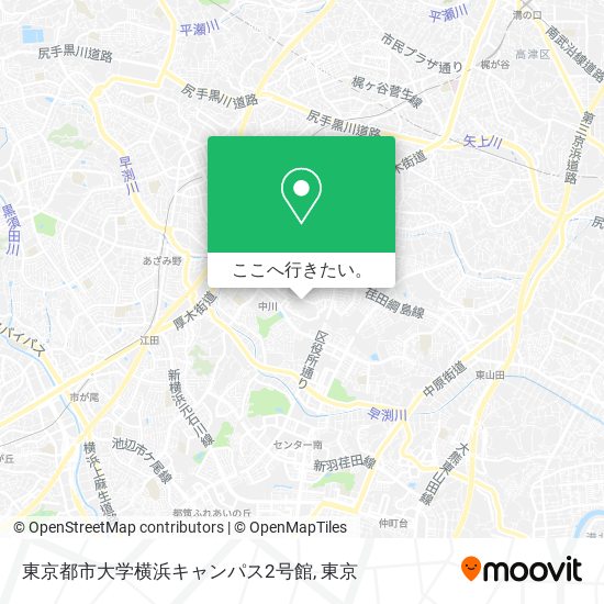 東京都市大学横浜キャンパス2号館地図