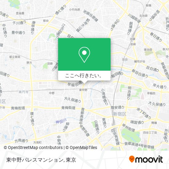 東中野パレスマンション地図