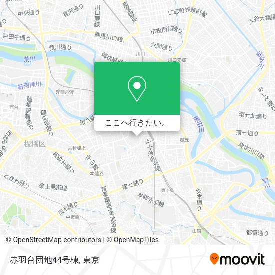 赤羽台団地44号棟地図