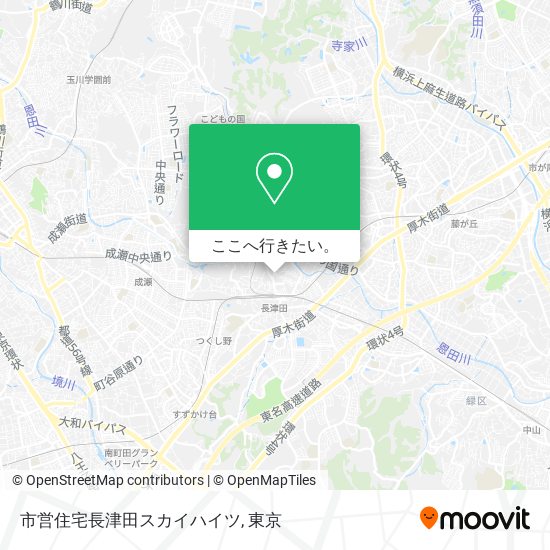 市営住宅長津田スカイハイツ地図