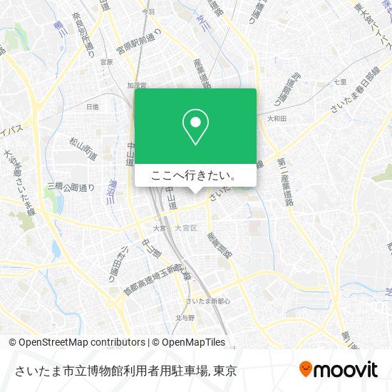 さいたま市立博物館利用者用駐車場地図