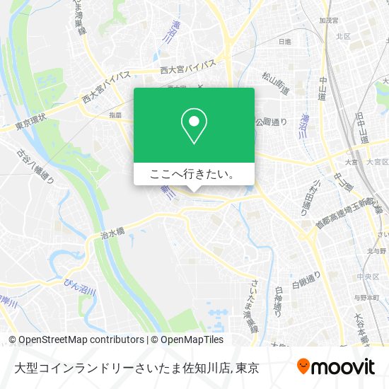 大型コインランドリーさいたま佐知川店地図