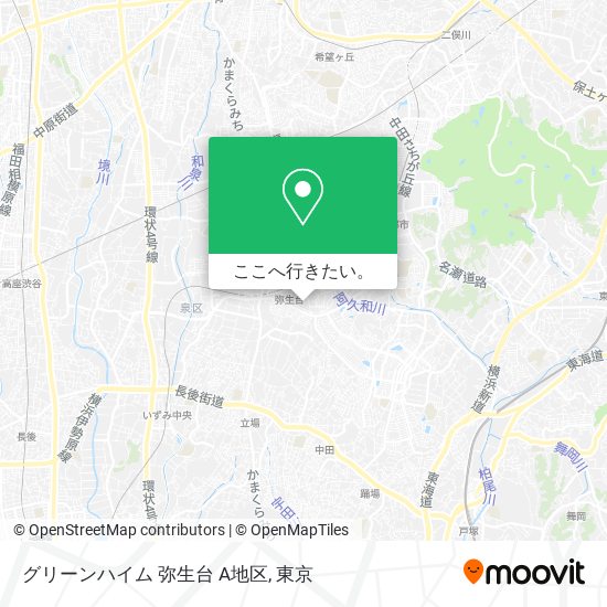 グリーンハイム 弥生台 A地区地図