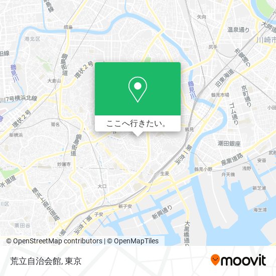 荒立自治会館地図